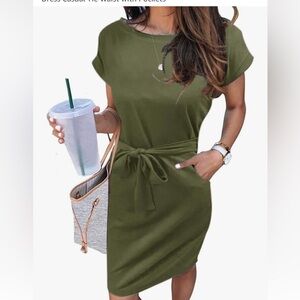 Marokeety Casual Front Tie Dress
